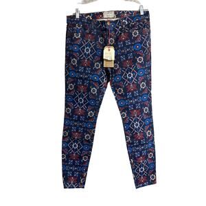 NWT Current/Elliott The Ankle Skinny Midnight Tapestry 32
